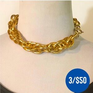 3/$50 VTG Chunky Gold Chain Necklace